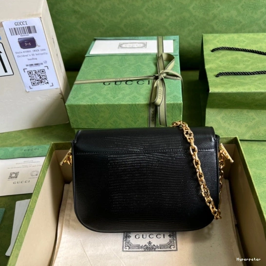 Hyperpeter Gucci Horsebit bag 1955 mini lizard 0805